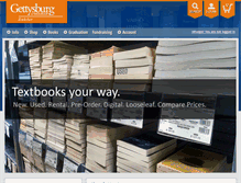 Tablet Screenshot of bookstore.gettysburg.edu