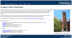 Desktop Screenshot of cs.gettysburg.edu